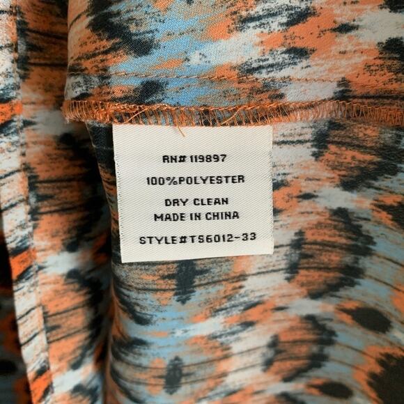 19 Cooper Ikat High Low Tank Top Zipper Back SZ Medium - Picture 7 of 8